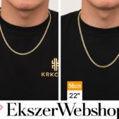 arany színű férfi nemesacél nyaklánc méretek