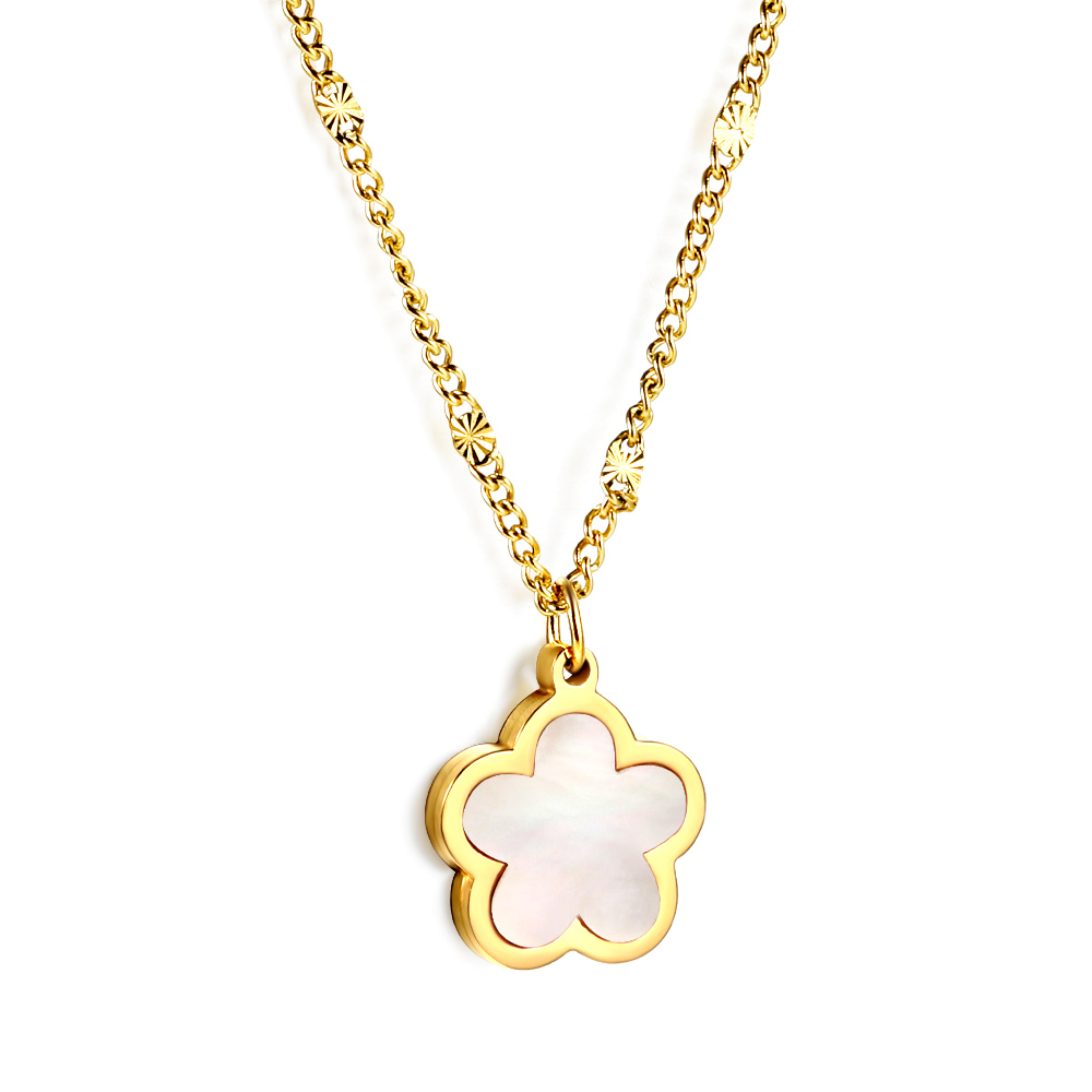 Clover 18K aranyozott vízálló hipoallergén nemesacél nyaklánc PVD bevonattal - EkszerWebshop.hu Clover 18K aranyozott vízálló hipoallergén nemesacél nyaklánc PVD bevonattal - EkszerWebshop.hu