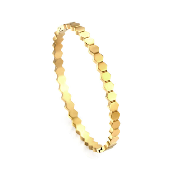 Vízálló 18K aranyozott hipoallergén nemesacél karkötő PVD bevonattal - Zoe - EkszerWebshop.hu