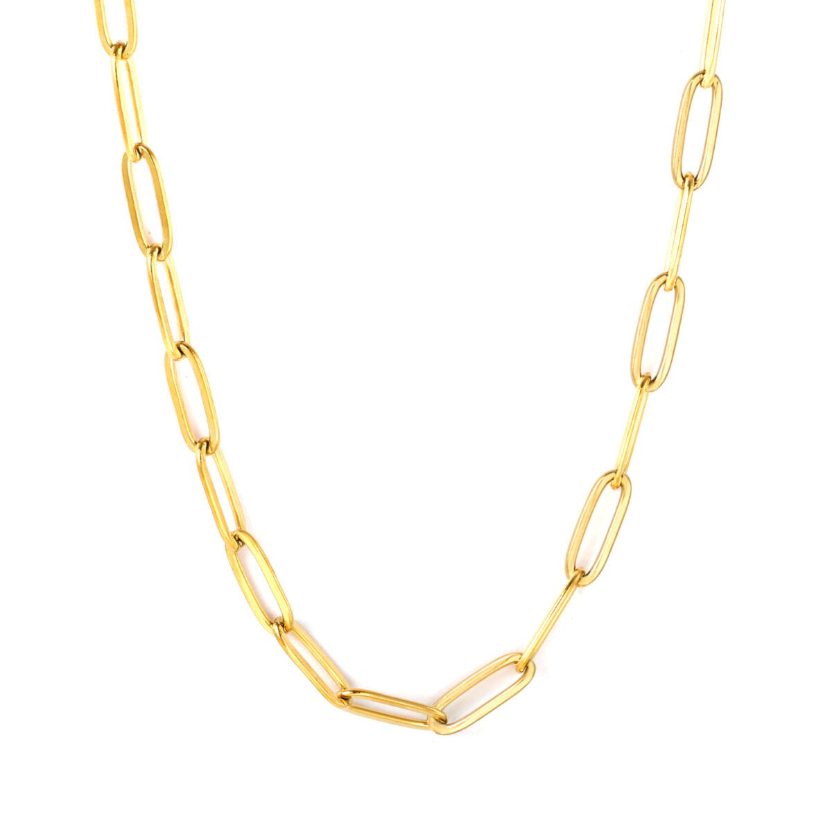 Szemes 18K aranyozott vízálló hipoallergén nemesacél nyaklánc PVD bevonattal - EkszerWebshop.hu Szemes 18K aranyozott vízálló hipoallergén nemesacél nyaklánc PVD bevonattal - EkszerWebshop.hu