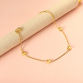 Vízálló 18K aranyozott hipoallergén nemesacél karkötő PVD bevonattal - Jane - EkszerWebshop.hu