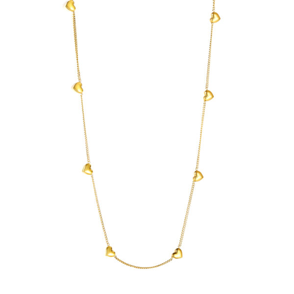 18K aranyozott hipoallergén nemesacél nyaklánc PVD bevonattal - Neo - EkszerWebshop.hu
