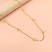 18K aranyozott hipoallergén nemesacél nyaklánc PVD bevonattal - Neo - EkszerWebshop.hu