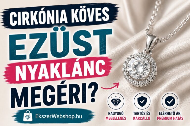 Cirkónia köves ezüst nyaklánc megéri - EkszerWebshop.hu