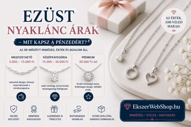 Ezüst nyaklánc árak - EkszerWebshop.hu