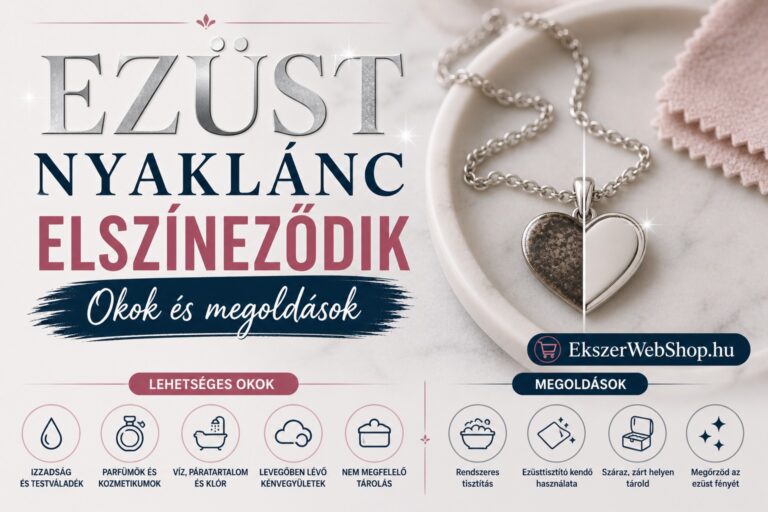 Ezüst nyaklánc elszíneződik - Okok és megoldások - Ekszerwebshop.hu Ezüst nyaklánc elszíneződik - Okok és megoldások - EkszerWebshop.hu