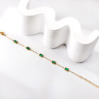 Emerald vízálló 18K aranyozott hipoallergén nemesacél karkötő PVD bevonattal - EkszerWebshop.hu