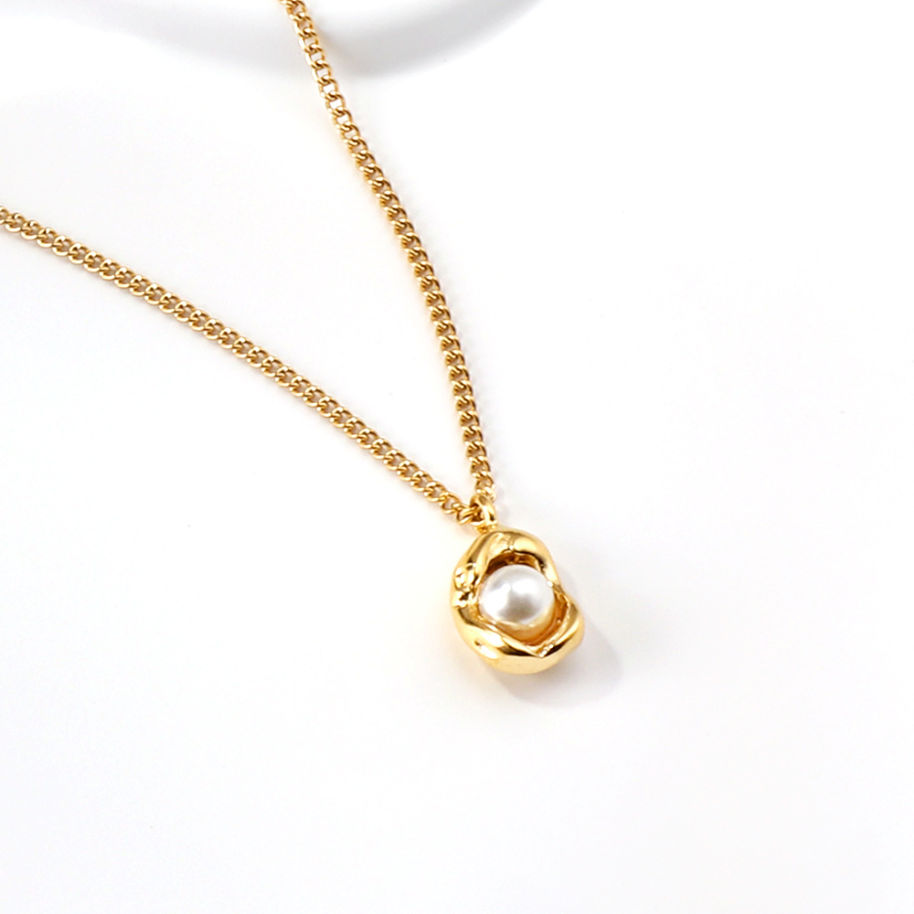 Gyöngyös 18K aranyozott vízálló hipoallergén nemesacél nyaklánc PVD bevonattal - EkszerWebshop.hu Gyöngyös 18K aranyozott vízálló hipoallergén nemesacél nyaklánc PVD bevonattal - EkszerWebshop.hu