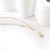 Minimalista 18K aranyozott vízálló hipoallergén nemesacél nyaklánc PVD bevonattal - EkszerWebshop.hu