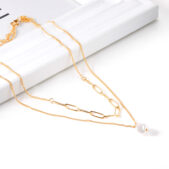 Dupla 18K aranyozott vízálló hipoallergén nemesacél nyaklánc PVD bevonattal - EkszerWebshop.hu