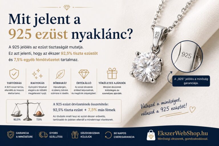 Mit jelent a 925 ezüst nyaklánc? - Ekszerwebshop.hu mit jelent az 925 ezüst nyaklánc - EkszerWebshop.hu