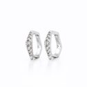 925 Sterling ezüst karika fülbevalók - EkszerWebshop (1).hu