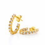 925 Sterling ezüst karika fülbevalók - EkszerWebshop (52).hu
