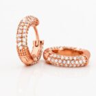 LE24E108220-RG-18K rózsaaranyozott ezüst karika fülbevaló - EkszerWebshop.hu - 05