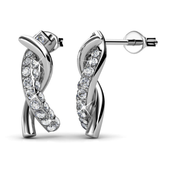 Végtelen 18K aranyozott ékszerszett Swarovski® kristályokkal díszítve - Fehérarany színben - EkszerWebshop.hu