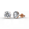 Kerek 18K aranyozott ékszerszett Swarovski® kristályokkal díszítve - Rózsaarany színben - EkszerWebshop.hu