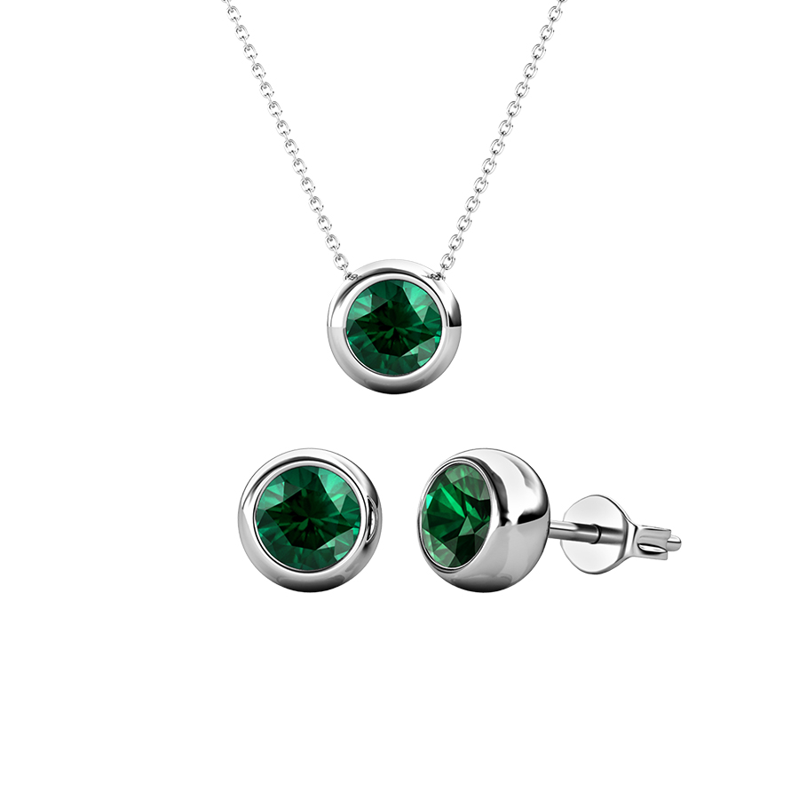 Minimalista 18K aranyozott ékszerszett Swarovski® kristályokkal díszítve - Zöld - EkszerWebshop.hu Minimalista 18K aranyozott ékszerszett Swarovski® kristályokkal díszítve - Zöld - EkszerWebshop.hu