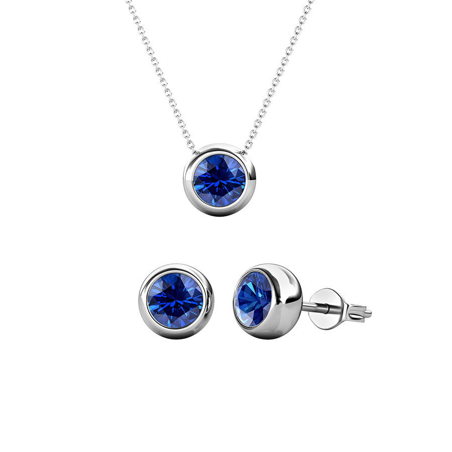 Minimalista 18K aranyozott ékszerszett Swarovski® kristályokkal díszítve - Sötét kék - EkszerWebshop.hu Minimalista 18K aranyozott ékszerszett Swarovski® kristályokkal díszítve - Sötét kék - EkszerWebshop.hu