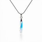 16 mm Hasáb Swarovski kristályos nyaklánc - Crystal AB köves - EkszerWebshop.hu