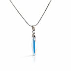 16 mm Hasáb Swarovski kristályos nyaklánc - Crystal AB köves - EkszerWebshop.hu