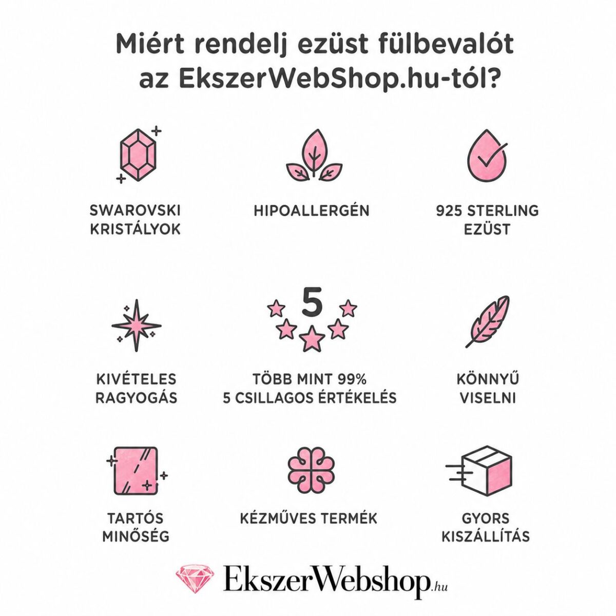 miert rendelj ezust fulbevalot az EkszerWebshop.hu webaruhazbol - EkszerWebshop.hu miert rendelj ezüst fülbevalót az EkszerWebshop.hu webáruházból - EkszerWebshop.hu