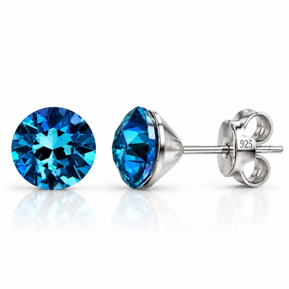 1088 - Ezüst fülbevaló - Swarovski kristályos - EkszerWebshop.hu - Bermuda blue 1088 - Ezüst fülbevaló - Swarovski kristályos - EkszerWebshop.hu - Bermuda blue