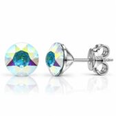 1088 - Ezüst fülbevaló - Swarovski kristályos - EkszerWebshop.hu - Crystal AB