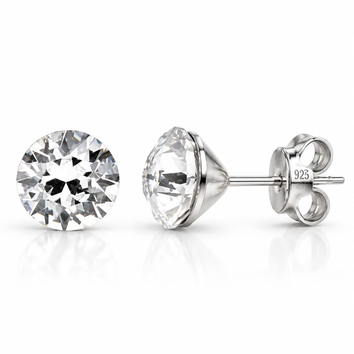 1088 - Ezüst fülbevaló - Swarovski kristályos - EkszerWebshop.hu - Fehér köves 1088 - Ezüst fülbevaló - Swarovski kristályos - EkszerWebshop.hu - Fehér köves