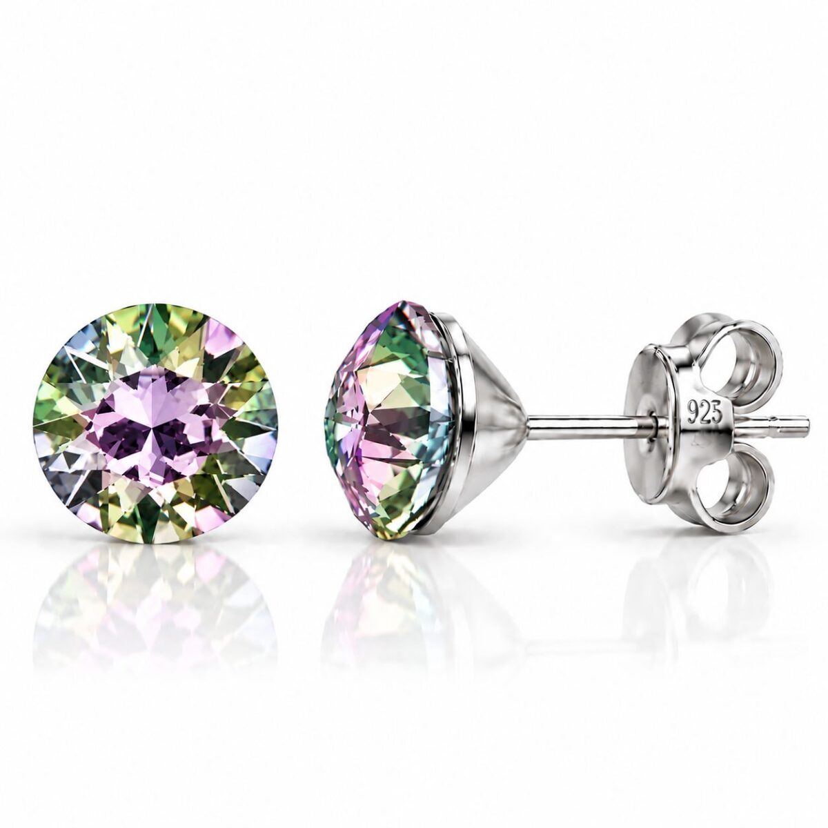 1088 - Ezüst fülbevaló - Swarovski kristályos - EkszerWebshop.hu - Vitrail light, Lila, xirius chaton 1088 - Ezüst fülbevaló - Swarovski kristályos - EkszerWebshop.hu - Vitrail light, Lila, xirius chaton