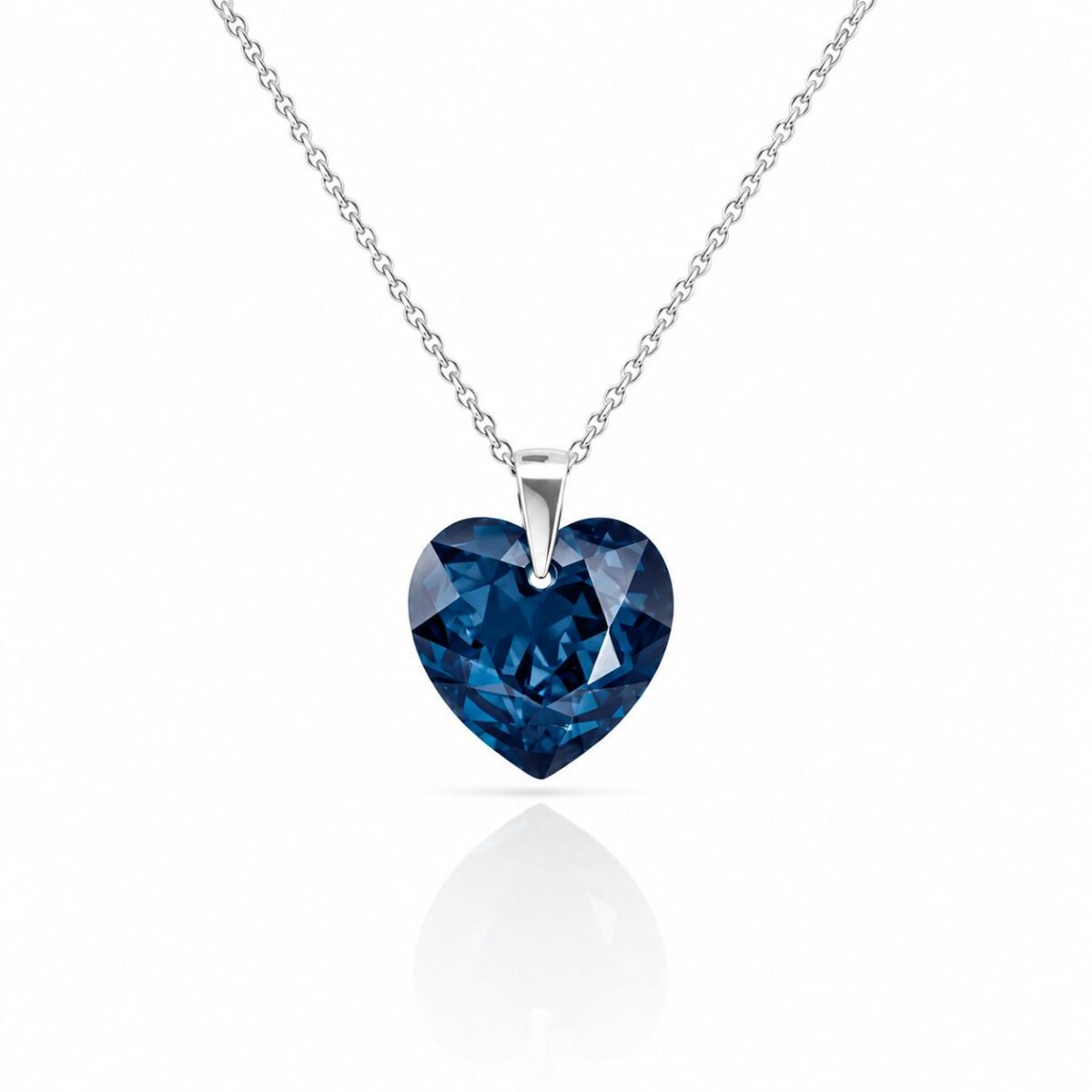14 mm Sötét kék Swarovski kristályos ezüst nyaklánc - Montana - EkszerWebshop.hu 14 mm Sötét kék Swarovski kristályos ezüst nyaklánc - Montana - EkszerWebshop.hu