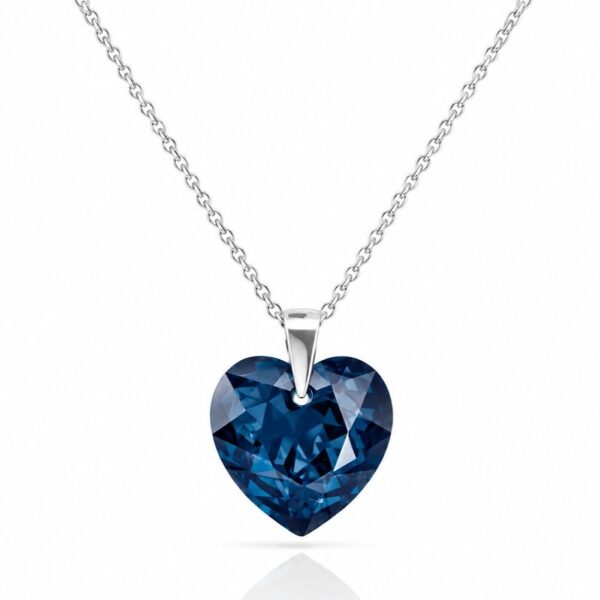Swarovski ékszerek | Ékszershop - Ekszerwebshop.hu 14 mm Sötét kék Swarovski kristályos ezüst nyaklánc - Montana - EkszerWebshop.hu