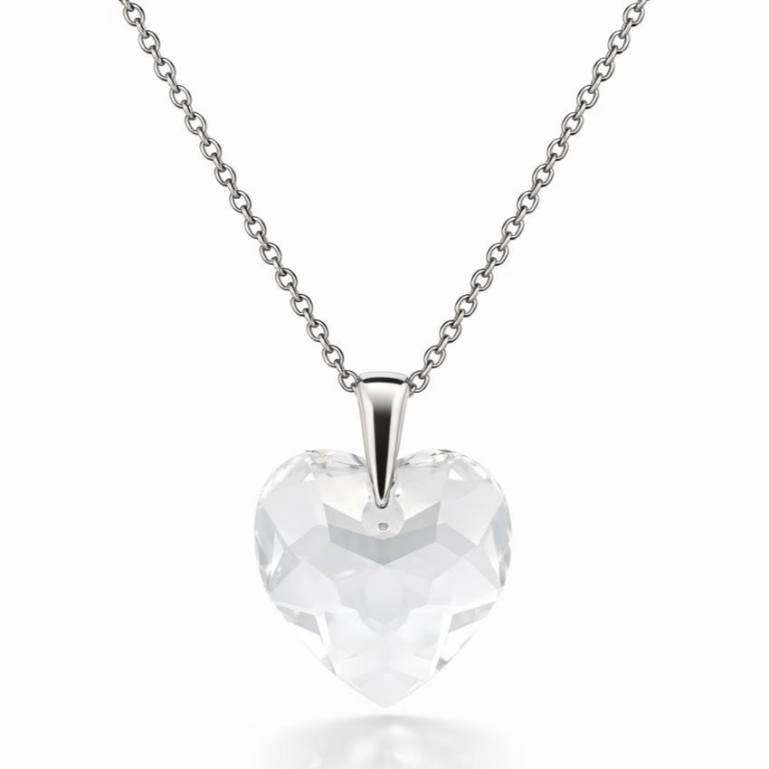 18 mm Szív Swarovski kristályos ezüst nyaklánc - EkszerWebshop.hu 18 mm Szív Swarovski kristályos ezüst nyaklánc - EkszerWebshop.hu