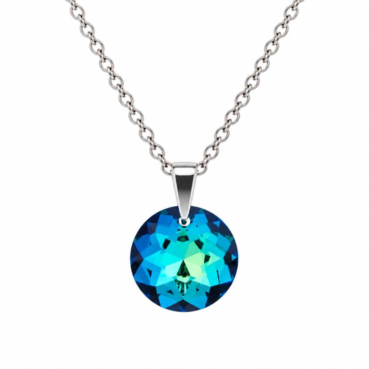 6430 - Ezüst nyaklánc swarovski kristállyal - EkszerWebshop.hu - Kék züst nyaklánc swarovski kristállyal - EkszerWebshop.hu - Kék