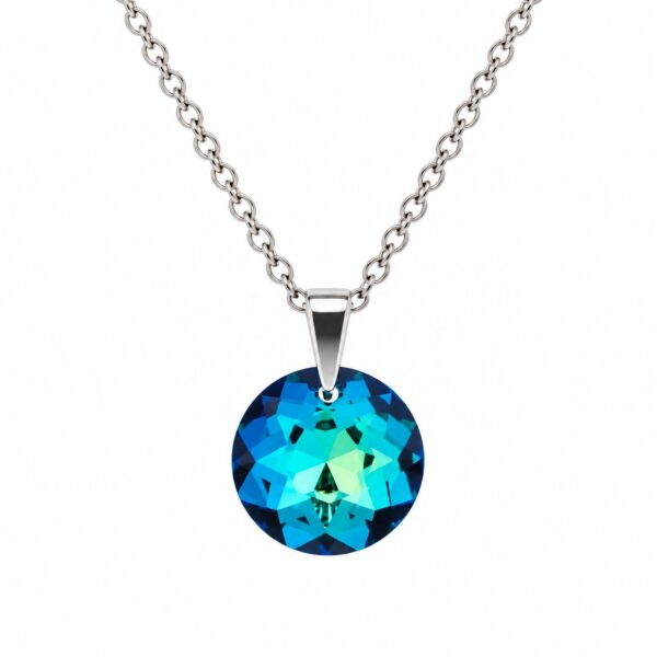 züst nyaklánc swarovski kristállyal - EkszerWebshop.hu - Kék