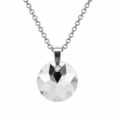 Ezüst nyaklánc swarovski kristállyal - EkszerWebshop.hu - lila