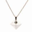 Lila Vitrail Light Rombusz Swarovski kristályos ezüst nyaklánc - EkszerWebshop.hu