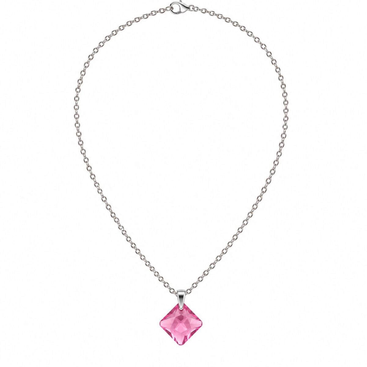 6431- Rombusz Swarovski kristályos ezüst nyaklánc - EkszerWebshop.hu - Rose 6431- Rombusz Swarovski kristályos ezüst nyaklánc - EkszerWebshop.hu - Rose