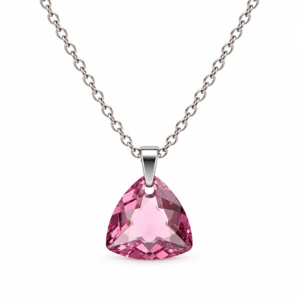 Ezüst nyaklánc - swarovski kristályos - trilliant -EkszerWebshop.hu - Rose