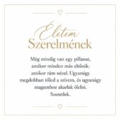 „Életem Szerelmének” – szerelmes üzenetkártya barátnőmnek-EkszerWebshop.hu-Üzenetkártya