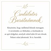 „Csodálatos Barátnőmnek” – szeretetteljes üzenetkártya barátnőmnek-EkszerWebshop.hu-Üzenetkártya