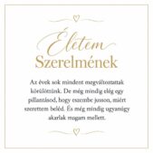 „Életem Szerelmének” – szerelmes üzenetkártya feleségemnek-EkszerWebshop.hu-Üzenetkártya