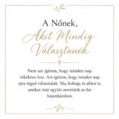 „A Nőnek, Akit Mindig Választanék” – romantikus üzenetkártya feleségemnek-EkszerWebshop.hu-Üzenetkártya