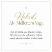 „Neked, Aki Mellettem Vagy” – személyes üzenetkártya feleségemnek-EkszerWebshop.hu-Üzenetkártya