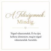 „A Feleségemnek. Mindig” – személyes üzenetkártya feleségemnek-EkszerWebshop.hu-Üzenetkártya