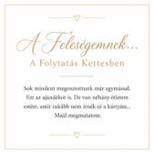„A Feleségemnek… A Folytatás Kettesben” – játékos üzenetkártya feleségemnek-EkszerWebshop.hu-Üzenetkártya
