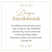 „Drága Anyukámnak” – romantikus üzenetkártya anyukámnak-EkszerWebshop.hu-Üzenetkártya