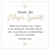 „Annak, Aki Először Szeretett” – megható üzenetkártya anyukámnak-EkszerWebshop.hu-Üzenetkártya
