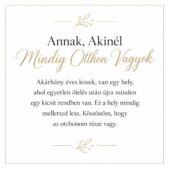 „Annak, Akinél Mindig Otthon Vagyok” – személyes üzenetkártya anyukámnak-EkszerWebshop.hu-Üzenetkártya