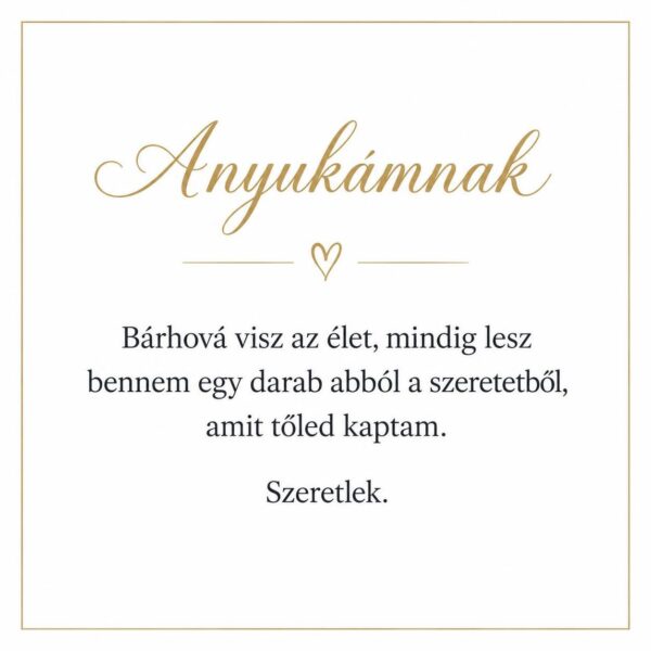 „Anyukámnak” – személyes üzenetkártya anyukámnak-EkszerWebshop.hu-Üzenetkártya