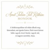 „Amit Talán Túl Ritkán Mondok” – megható üzenetkártya anyukámnak-EkszerWebshop.hu-Üzenetkártya